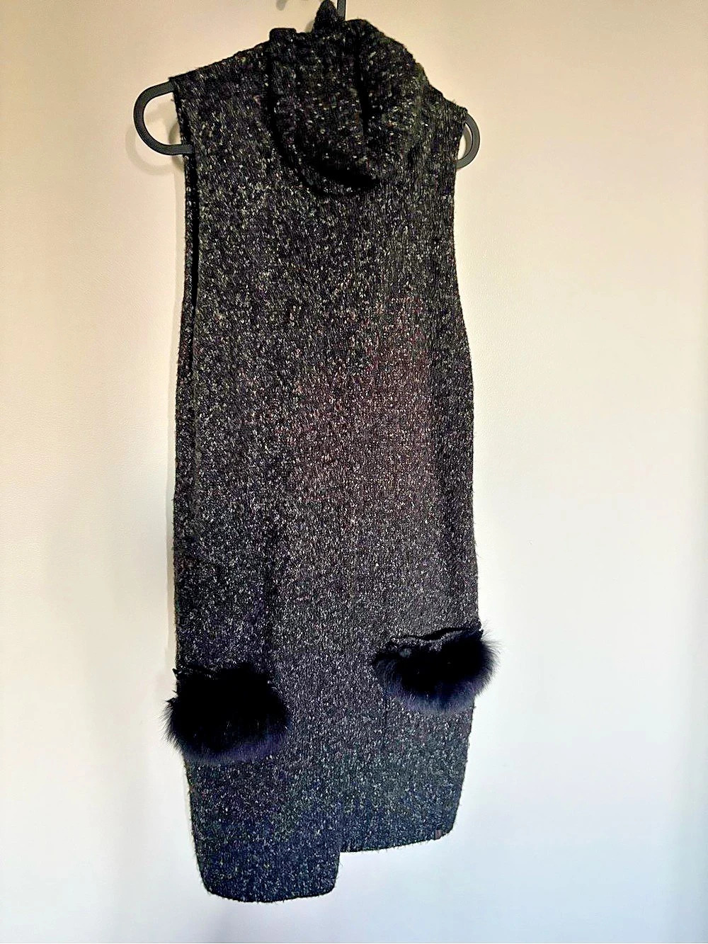 RUDSAK top wool and real fur